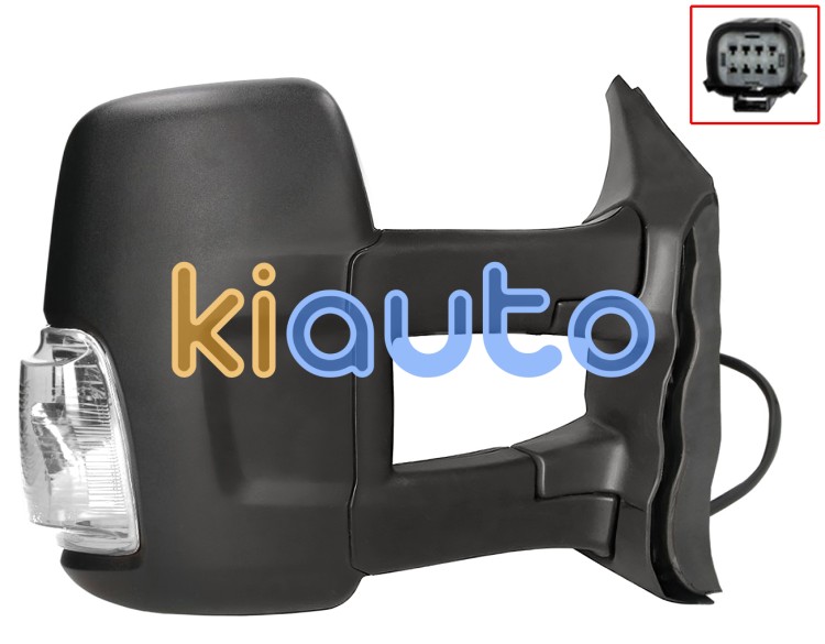 Espejo retrovisor ford transit 2014-2019 brazo largo / electrico / termico / piloto intermitente blanco (wy5w) / derecho OE 1911141 / BK17682YK5JA