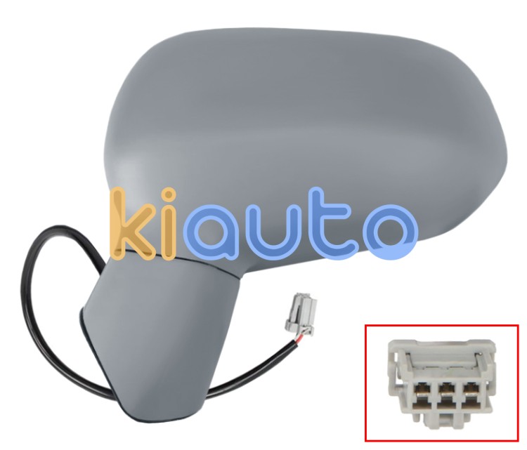 Espejo retrovisor honda jazz 2002-2004 electrico / imprimado / izquierdo OE 76250SAAG12 / 76250-SAA-G12