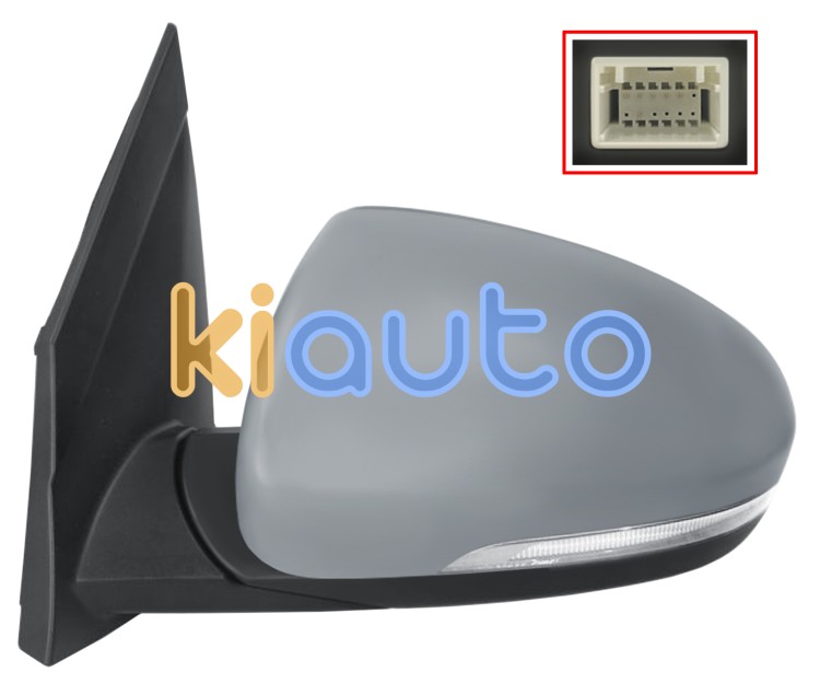 Espejo retrovisor hyundai tucson 2015-2018 electrico / termico / piloto intermitente / imprimado / izquierdo OE 87610D7020