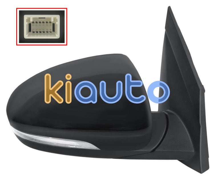 Espejo retrovisor hyundai tucson 2018-2020 electrico / termico / piloto intermitente / luz cortesia / abatible electricamente / side assist / derecho OE 87620-TL110 / 87620-D7050