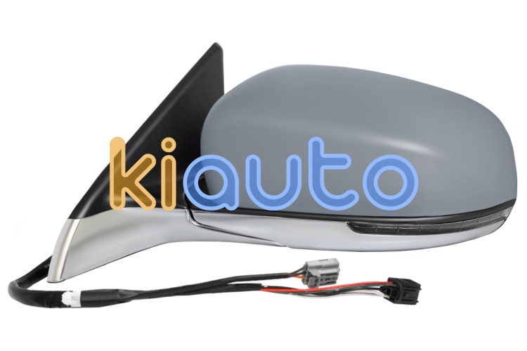 Espejo retrovisor jeep compass 2021-2025 base cromada / electrico / termico / piloto intermitente / luz cortesia / abatible electricamente / imprimado / izquierdo OE K68365171AA / 6LL31TZZAA