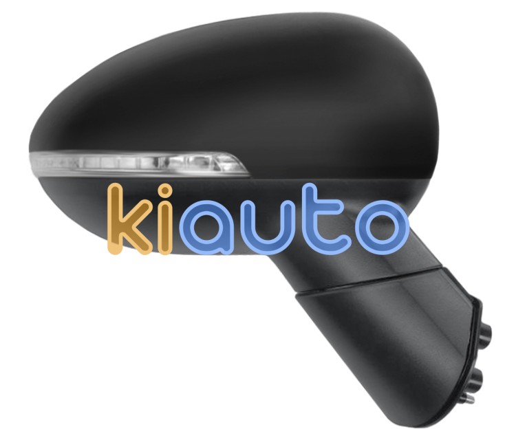 Espejo retrovisor kia rio 2014-2017 electrico / termico / piloto intermitente / abatible electricamente / negro glossy / derecho OE 876201W050 / 87620-1W050