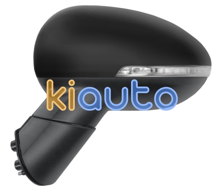 Espejo retrovisor kia rio 2014-2017 electrico / termico / piloto intermitente / abatible electricamente / negro glossy / izquierdo OE 876101W050 / 87610-1W050