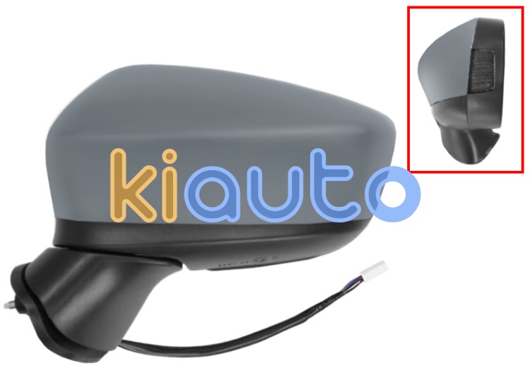 Espejo retrovisor mazda 3 2013-2017 electrico / termico / piloto intermitente / imprimado / izquierdo OE BJE3-69-181D / BHS2-69-181D / BJE369181D