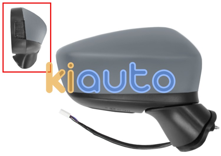 Espejo retrovisor mazda 3 2017-2019 electrico / termico / piloto intermitente / imprimado / derecho OE BJE3-69-121D / BHS2-69-121D / BJE369121D