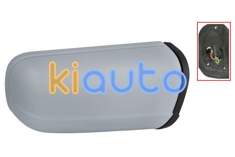 Espejo retrovisor mercedes clase e (w210) 1995-2000 electrico / termico / abatible electricamente / conector redondo / imprimado / derecho OE A2028100121 / 2108104616 / A2108106016