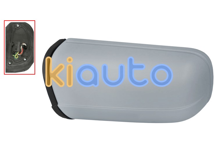 Espejo retrovisor mercedes clase e (w210) 1995-2000 electrico / termico / abatible electricamente / conector redondo / imprimado / izquierdo OE A2108104916 / 2108104516 / A2028100121