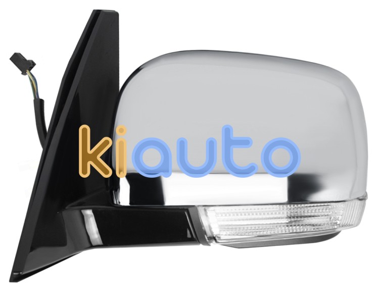 Espejo retrovisor mitsubishi pajero 2007-2015 electrico / piloto intermitente / cromado / izquierdo OE 7632C671HA