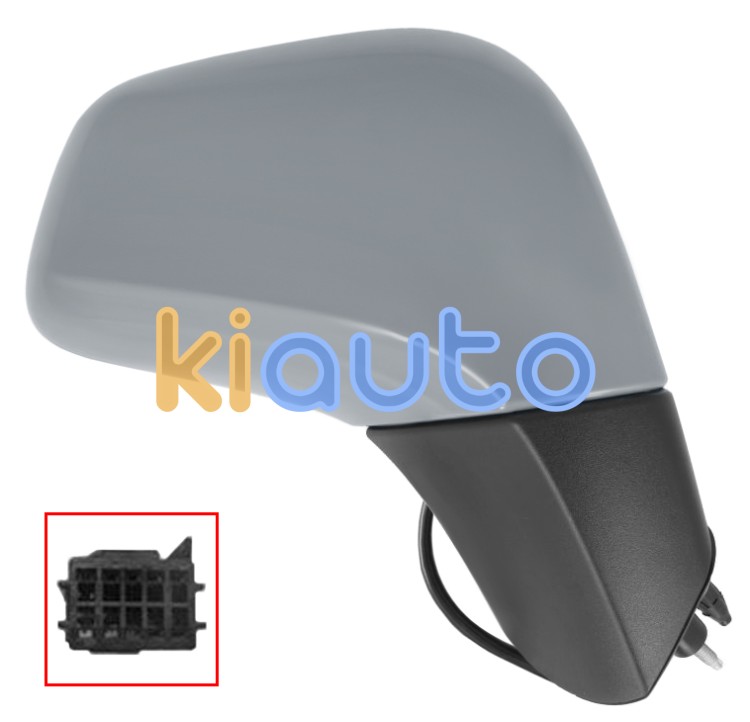 Espejo retrovisor opel mokka x 2016-2020 electrico / termico / abatible electricamente / cuerpo negro / carcasa imprimada / derecho OE 42464385