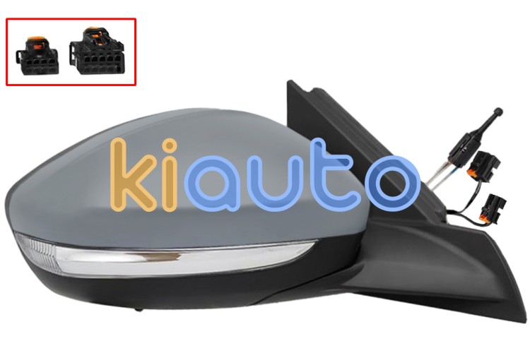 Espejo retrovisor peugeot 208 2019-2023 mecanico / piloto intermitente / sonda / imprimado / derecho OE 98260171XT / 982620311T / 98260171XT