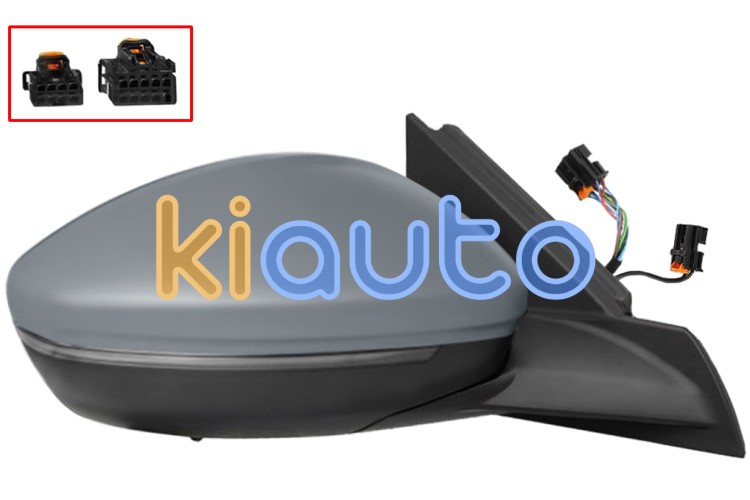 Espejo retrovisor peugeot 208 2023-> electrico / termico / piloto intermitente / luz cortesia / abatible electricamente / con sonda / imprimado / derecho OE 98260175XT / 982620311T / 98260175XT