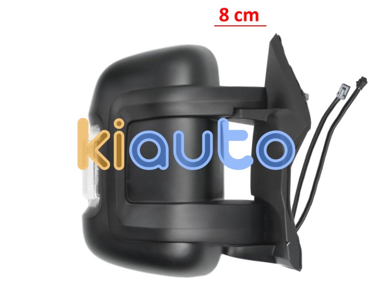 Espejo retrovisor peugeot boxer 2006-2014 brazo 8cm / electrico / termico / abatible electricamente / piloto intermitente blanco (wy5w) / 2 cristales / derecho OE 8153W4