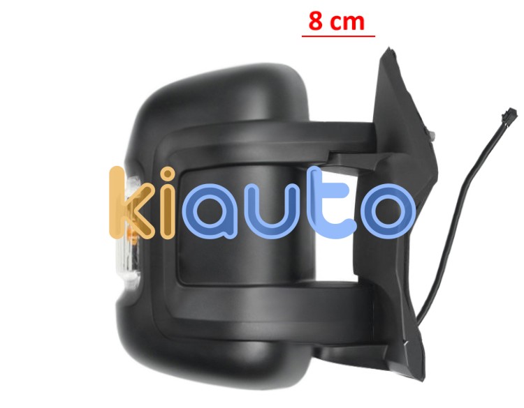Espejo retrovisor peugeot boxer 2006-2014 brazo 8cm / manual / piloto intermitente ambar (w16w) / 2 cristales / derecho OE 815425 / 8154NQ / 8153NL