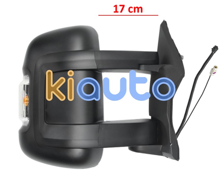 Espejo retrovisor peugeot boxer 2014-> brazo 17cm / electrico / termico / piloto intermitente ambar (w16w) / 2 cristales / antena / derecho OE 1633560980 / 8153NZ / 8154KL
