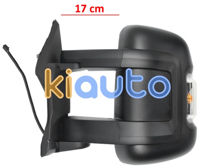 Espejo retrovisor peugeot boxer 2014-> brazo 17cm / electrico / termico / piloto intermitente ambar (w16w) / 2 cristales / izquierdo OE 735620748 / 1613692680