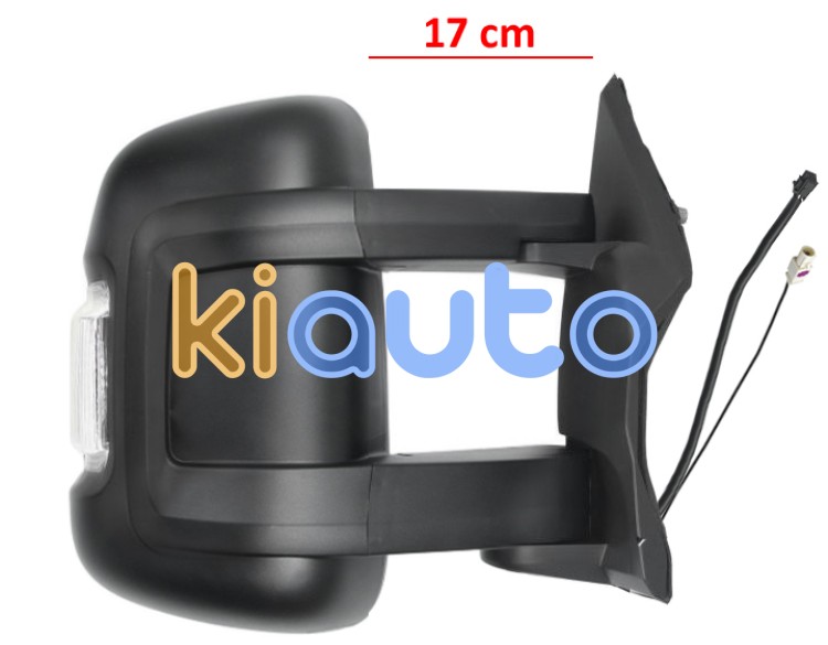 Espejo retrovisor peugeot boxer 2014-> brazo 17cm / electrico / termico / piloto intermitente blanco (wy5w) / 2 cristales / antena / derecho OE 8153W9