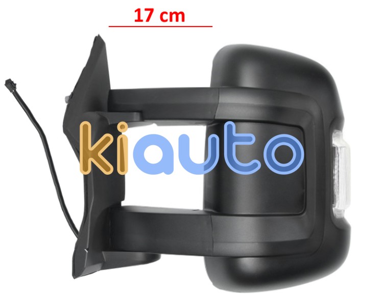 Espejo retrovisor peugeot boxer 2014-> brazo 17cm / manual / piloto intermitente blanco (wy5w) / 2 cristales / izquierdo OE 735424421 / 8153S2 / 8153S2