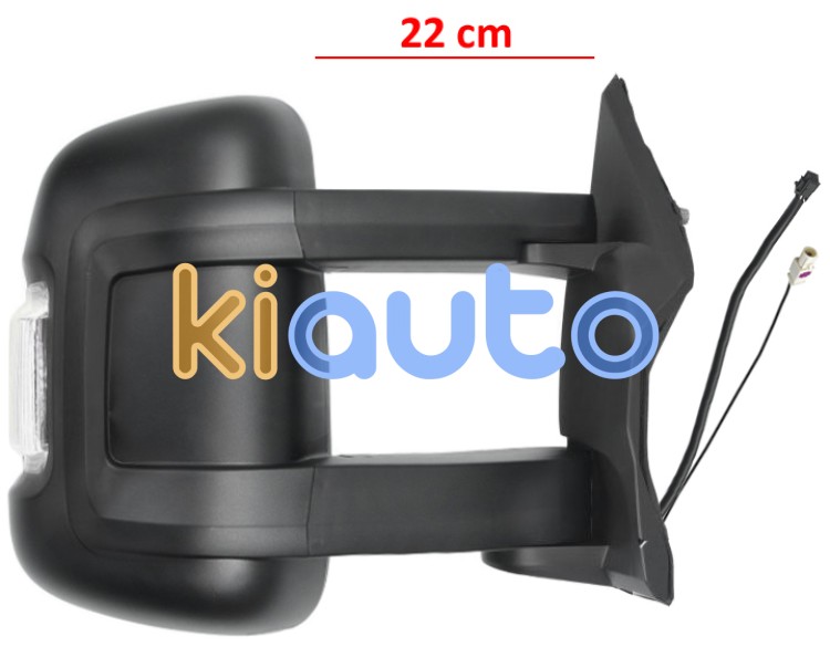Espejo retrovisor peugeot boxer 2014-> brazo 22cm / electrico / termico / piloto intermitente blanco (wy5w) / 2 cristales / antena / derecho OE 8153X2