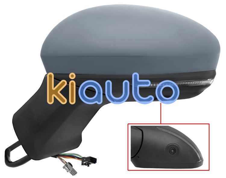 Espejo retrovisor renault captur 2019-> electrico / termico / piloto intermitente / abatible electricamente / side assist / con camara / imprimado / izquierdo OE 963061822R / 963024434R / 963735760R