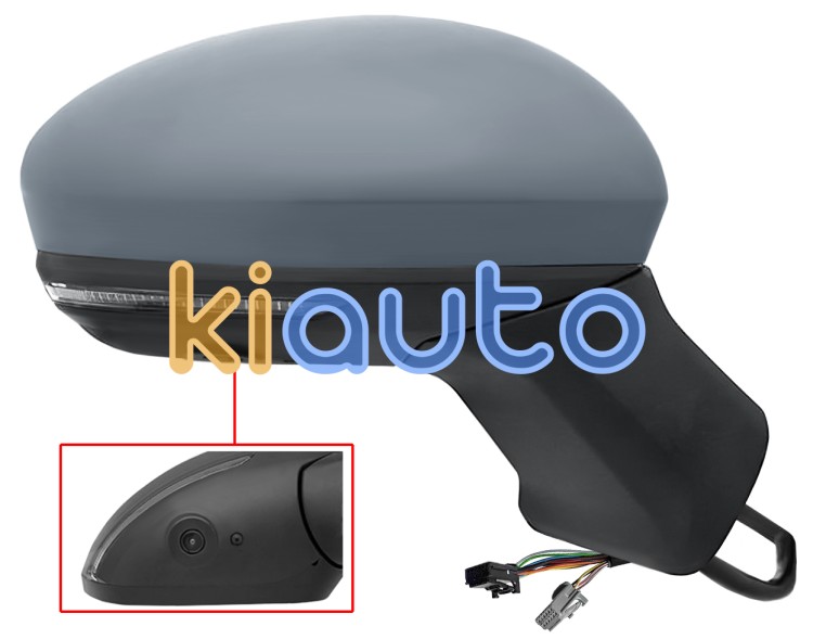 Espejo retrovisor renault symbioz 2024-> electrico / termico / piloto intermitente / abatible electricamente / side assist / con camara / con sonda / imprimado / derecho OE 963051253R / 963747851R / 963668349R