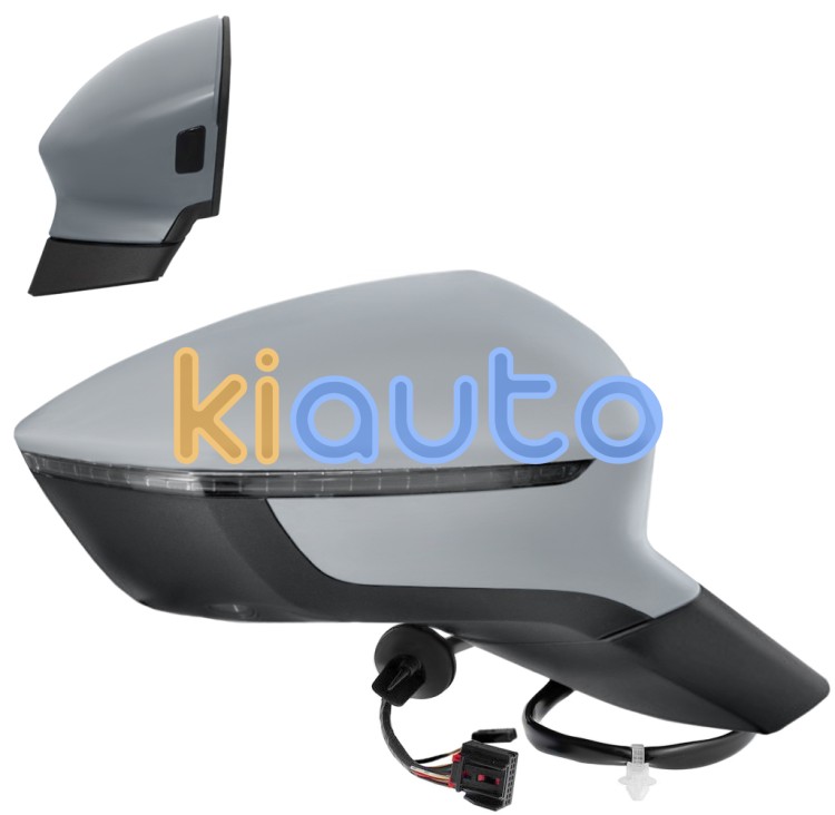 Espejo retrovisor seat ateca 2020-> electrico / termico / piloto intermitente / luz cortesia / abatible electricamente / side assist / memoria / imprimado / derecho OE 575949146 / 576857508CF / 575857522A