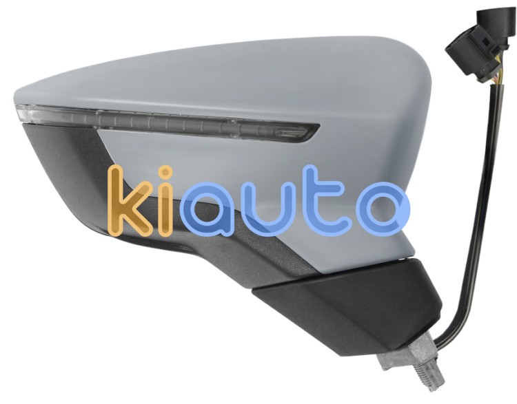 Espejo retrovisor seat leon 2012-2017 electrico / termico / piloto intermitente / abatible electricamente / memoria / imprimado / derecho OE 5F0857538BGRU / 5F0857522A / 5F1857508Q