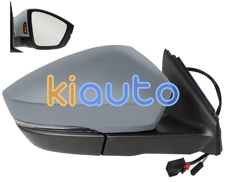 Espejo retrovisor skoda karoq 2022-> electrico / termico / piloto intermitente / luz cortesia / abatible electricamente / memoria / side assist / imprimado / derecho OE 565857538CGRU / 3T0945292A / 57B857508L9B9