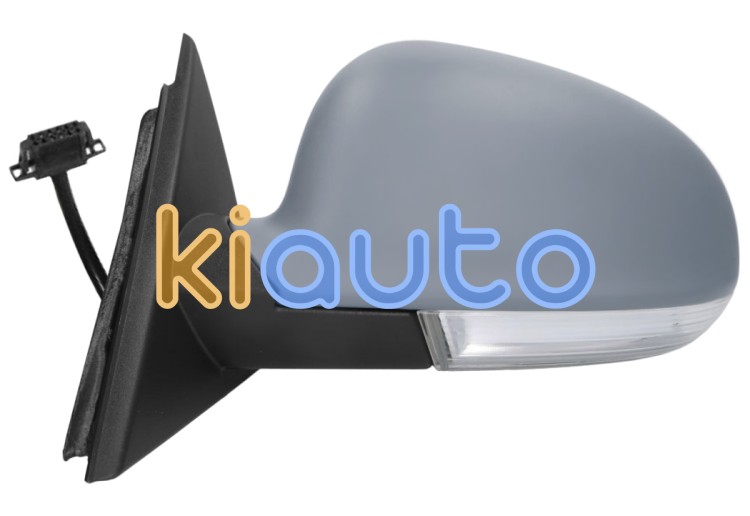 Espejo retrovisor skoda superb 2006-2008 electrico / termico / piloto intermitente / luz cortesia / abatible electricamente / memoria / imprimado / izquierdo OE 1K0949101 / 1K0857521 / 3U1857507H01C