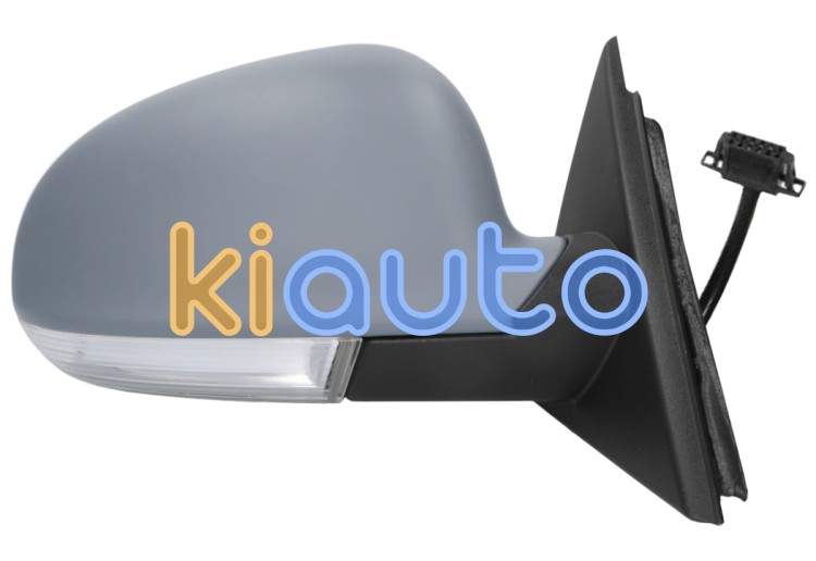 Espejo retrovisor skoda superb 2006-2008 electrico / termico / piloto intermitente / luz cortesia / imprimado / derecho OE 1K0949102 / 3U1857508AP01C / 1K0857522