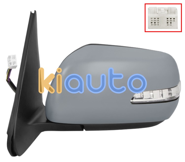 Espejo retrovisor suzuki grand vitara 2013-2015 electrico / termico / piloto intermitente / abatible electricamente / imprimado / izquierdo OE 84702-78K30-ZJ3 / 84702-78K60-ZJ3 / 36410-78K00-000