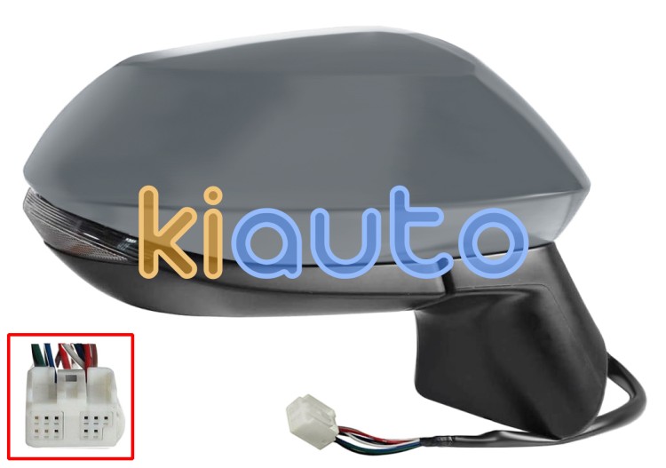 Espejo retrovisor toyota corolla 2019-2023 4 puertas / electrico / termico / piloto intermitente / abatible electricamente / imprimado / derecho OE 8173002200 / 8791502933