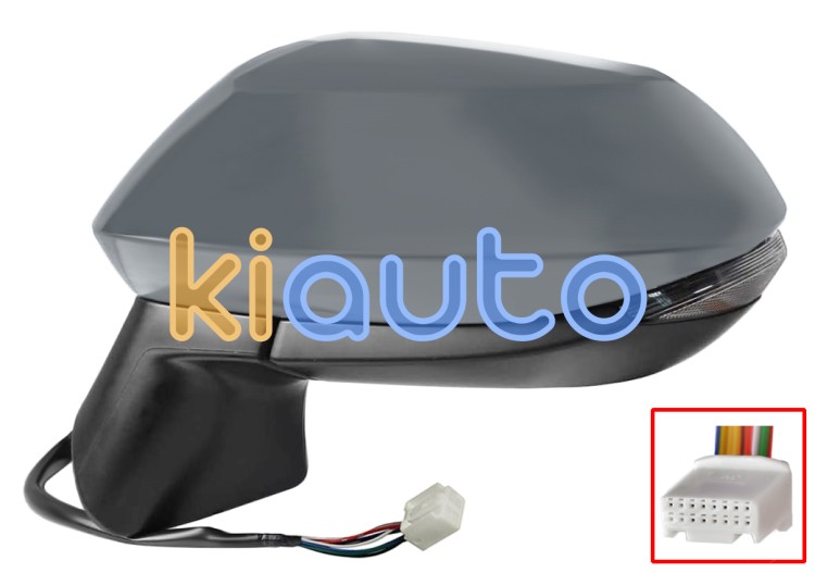 Espejo retrovisor toyota corolla 2019-2023 4 puertas / electrico / termico / piloto intermitente / abatible electricamente / memoria / side assist / imprimado / izquierdo OE 8794002923