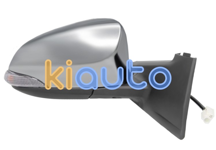 Espejo retrovisor toyota yaris 2011-2014 electrico / piloto intermitente / cromado / derecho OE 87908-0D591 / 81731-0D080 / 87910-0D590