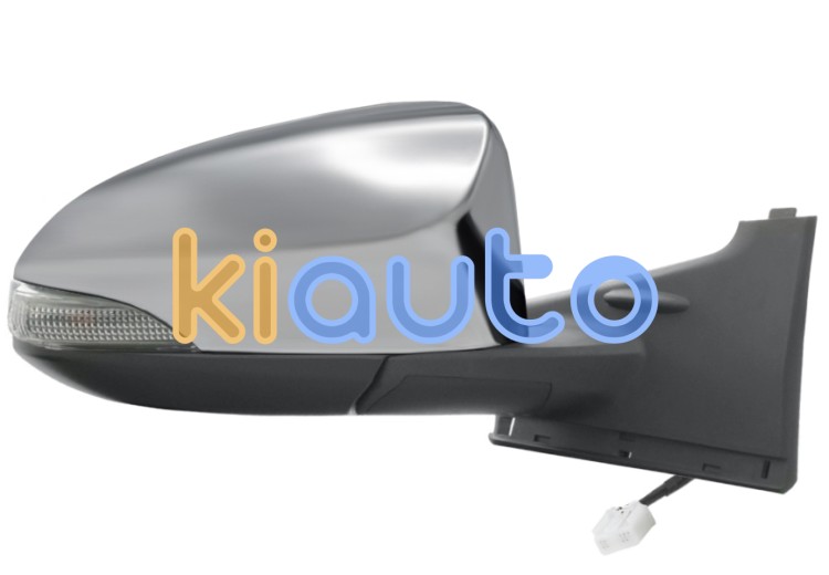 Espejo retrovisor toyota yaris 2014-2017 electrico / termico / piloto intermitente / abatible electricamente / cromado / derecho OE 81731-0D080 / 87908-0D600 / 81731-52100