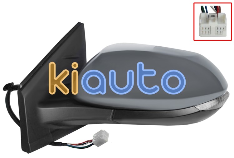 Espejo retrovisor toyota yaris 2020-2024 electrico / termico / piloto intermitente / abatible electricamente / imprimado / izquierdo OE 97945-02370-B0 / 8174002200 / 87940-K0040
