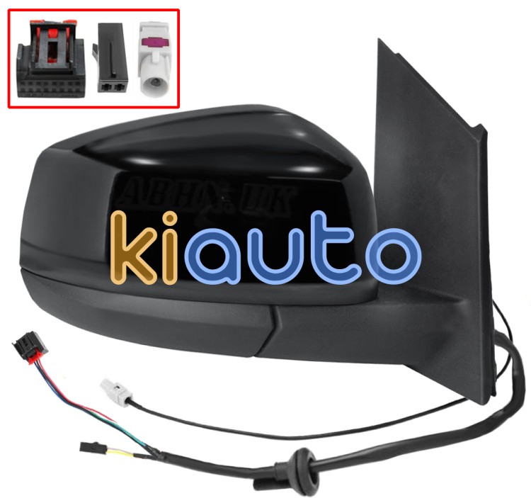 Espejo retrovisor volkswagen caddy 2020-> electrico / termico / abatible electricamente / side assist / antena / negro glossy / derecho OE 2634313 / 2K7857522B / 2613236