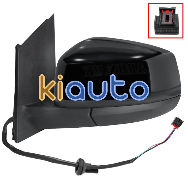 Espejo retrovisor volkswagen caddy 2020-> electrico / termico / negro glossy / izquierdo OE 2589428 / 2613240 / 2K7857527A