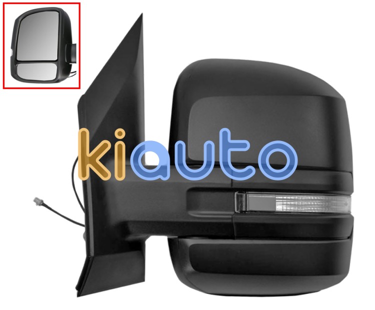 Espejo retrovisor volkswagen crafter 2017-> brazo corto / manual / piloto intermitente / antena / izquierdo OE 7C1857407A9B9 / 7C1949101A / 7C0857603A9B9