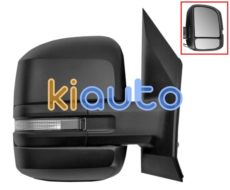 Espejo retrovisor volkswagen crafter 2017-> brazo corto / manual / piloto intermitente / derecho OE 7C1857408J9B9 / 7C1949102A / 7C08575289B9
