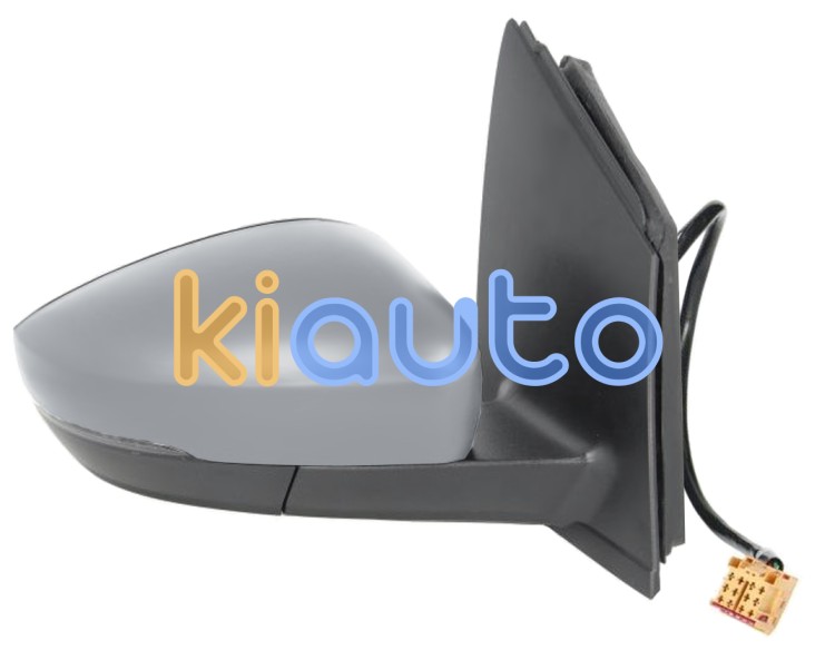 Espejo retrovisor volkswagen polo 2009-2010 conector cuadrado / electrico / termico / piloto intermitente / imprimado / derecho OE 6R1857508D / 6R0857522F / 6R0949102F