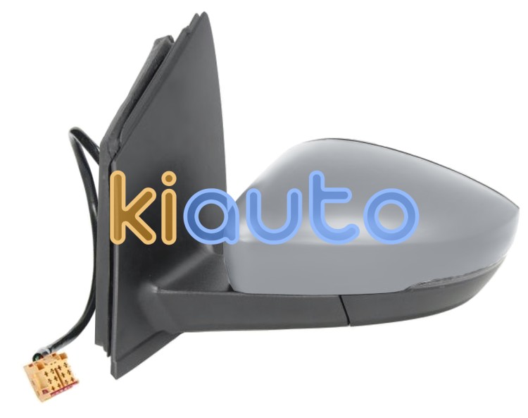 Espejo retrovisor volkswagen polo 2009-2010 conector cuadrado / electrico / termico / piloto intermitente / imprimado / izquierdo OE 6R0949101F / 6R0857521F / 6R0857537BGRU