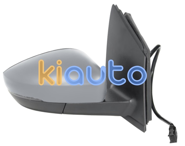 Espejo retrovisor volkswagen polo 2010-2014 conector rectangular / electrico / termico / piloto intermitente / imprimado / derecho OE 6R0857522F / 6R1857508Q / 6R0857538BGRU
