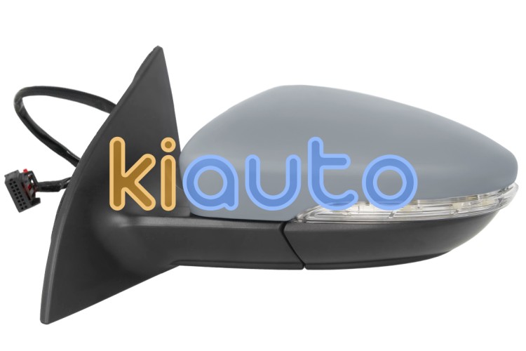 Espejo retrovisor volkswagen scirocco 2014-2017 electrico / termico / piloto intermitente / luz cortesia / abatible electricamente / memoria / imprimado / izquierdo OE 1K8857507R / 3C8857521 / 3C8949101D
