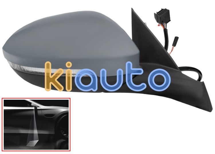 Espejo retrovisor volkswagen t-roc 2022-> electrico / termico / piloto intermitente / luz cortesia / abatible electricamente / memoria / side assist / imprimado / derecho OE 2GA857508CM9B9 / 2GA857522G / 2GA949146