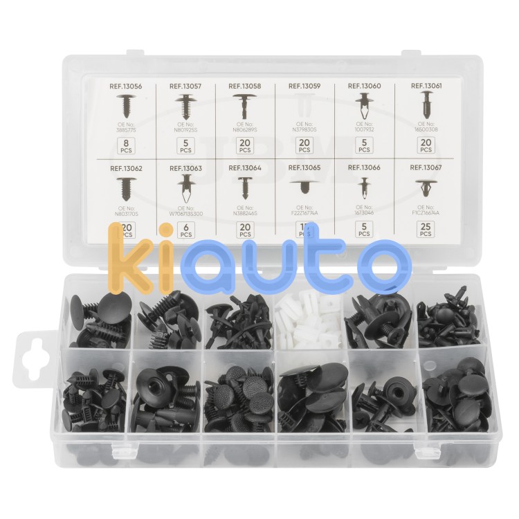 Estuche de clips plasticos ford 169 clips