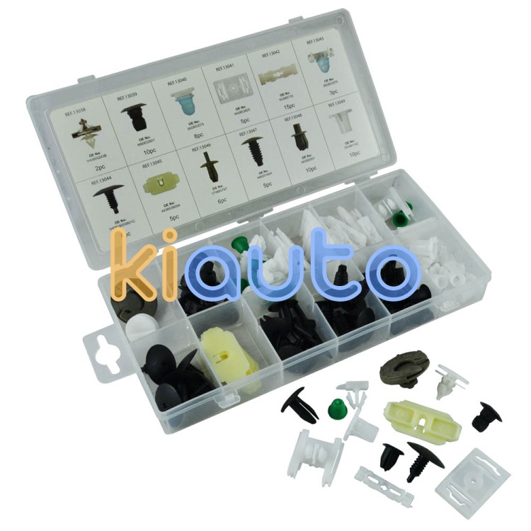 Estuche de clips plasticos volkswagen / seat / skoda 85 clips