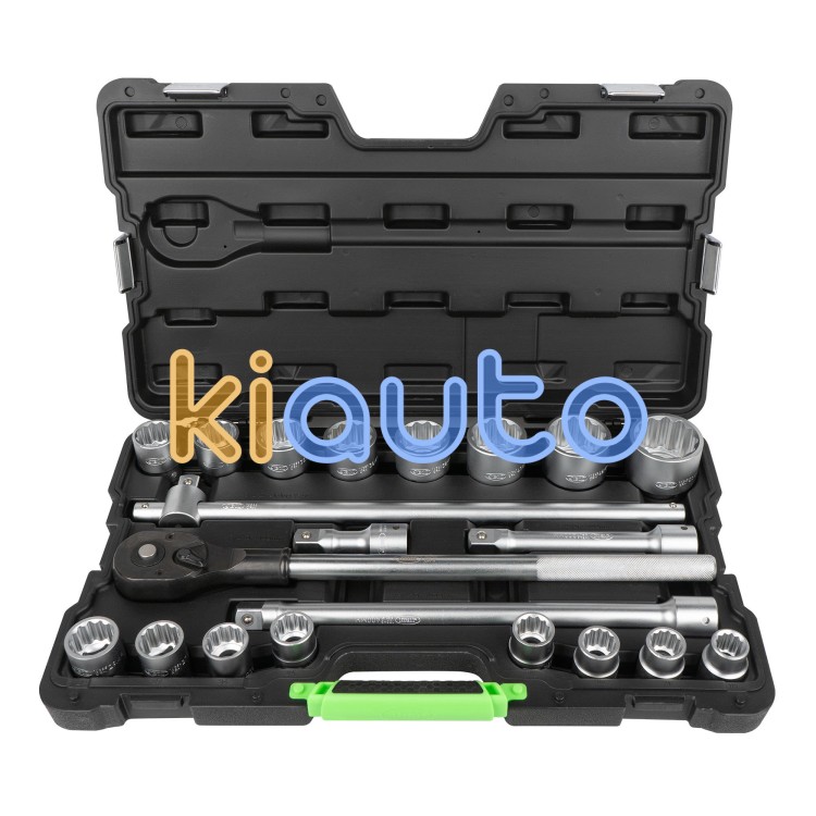 Estuche de herramientas autocle 3/4" 12 cantos 21 piezas