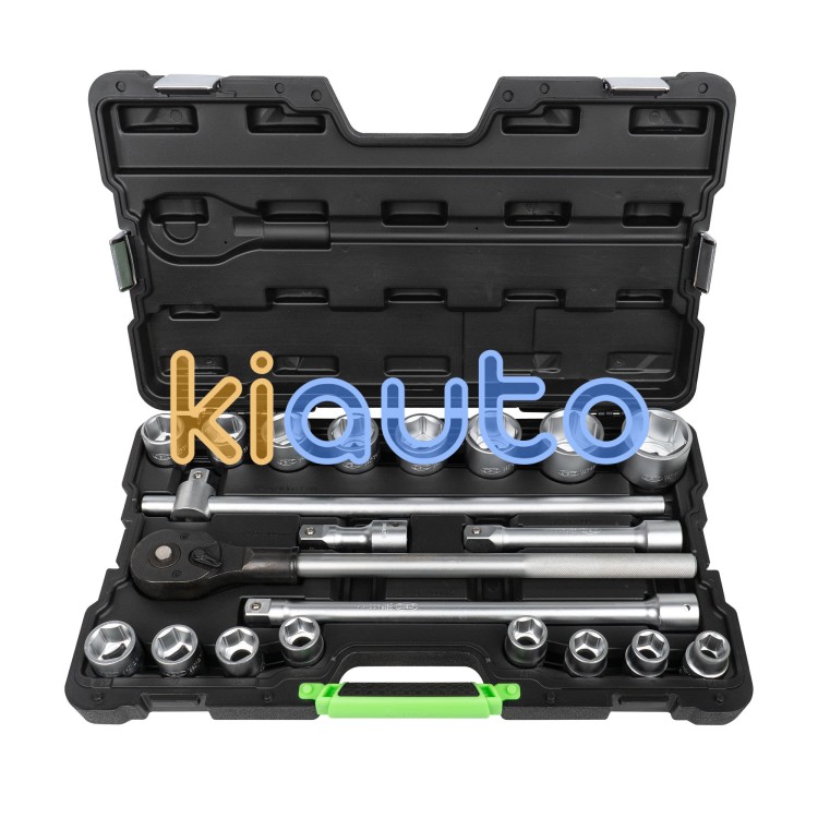 Estuche de herramientas autocle 3/4" 6 cantos 21 piezas