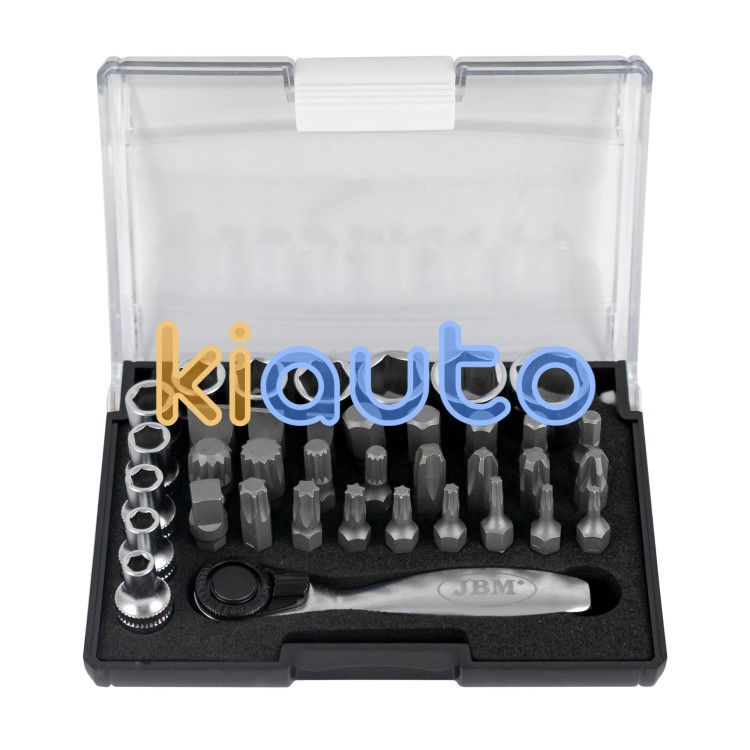 Estuche de herramientas carraca mini 1/4" 37 piezas