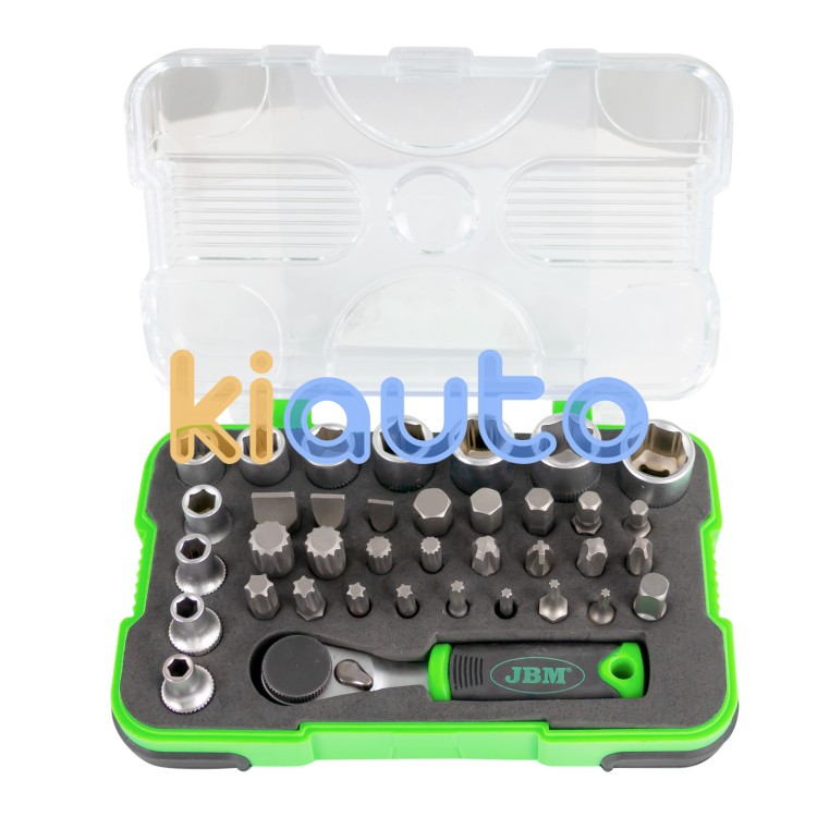 Estuche de herramientas carraca mini 1/4" 37 piezas